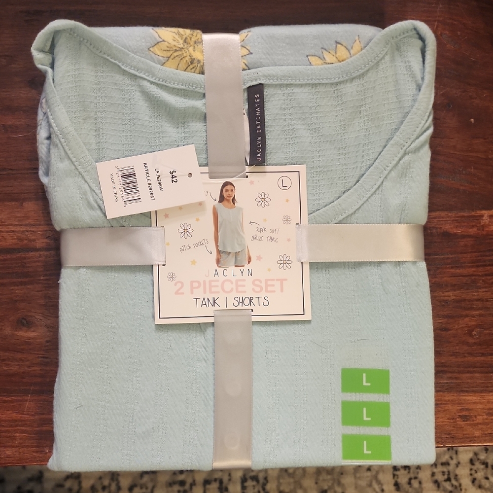 Jaclyn Light Blue Tank and Shorts Set